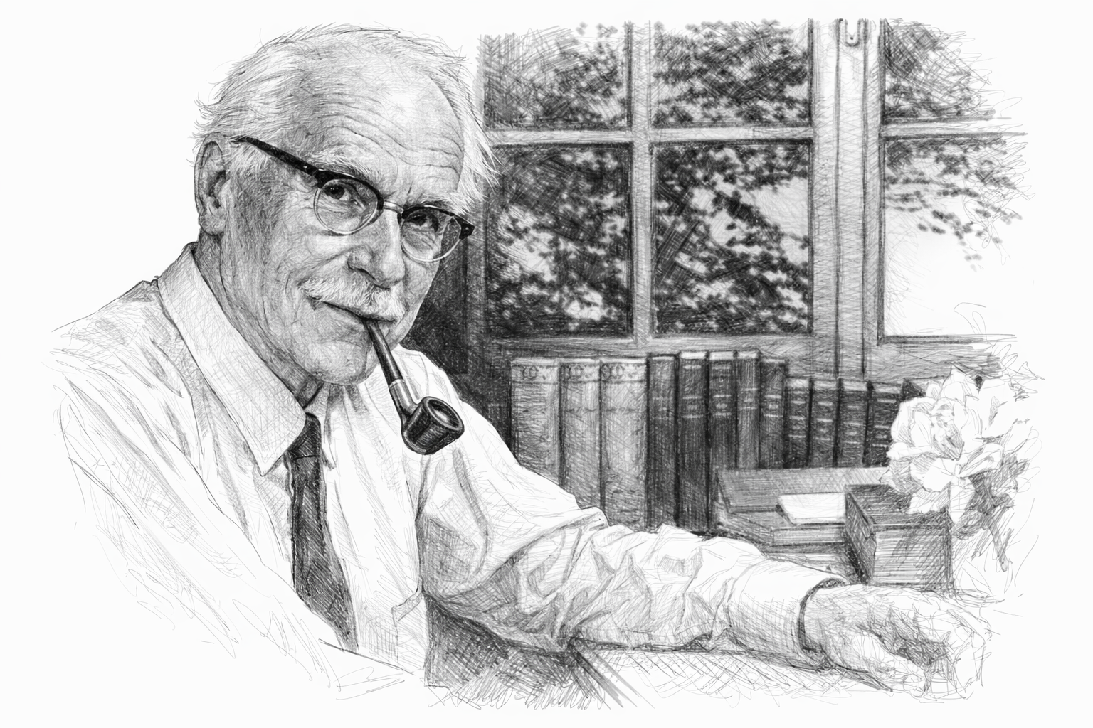 Portrait du psychiatre cARL jUNG